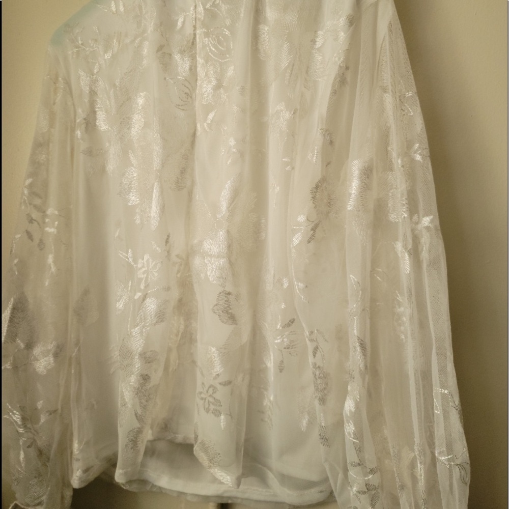 Off white lace blouse
